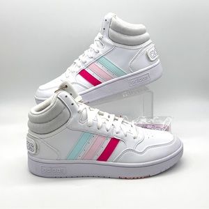 Adidas Womens Hoops 3.0 Mid Classic 'World Friendship Day' Sneakers